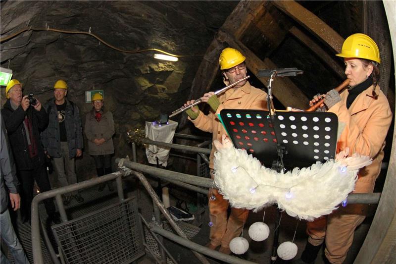Himmlisch gut: Unter Tage erwartet die Besucher ein musikalisches Rahmenprogramm.