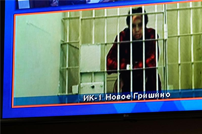 Moskauer Gericht lehnt Berufung von US-Basketballerin ab Hinter Gittern: Brittney Griner wartet darauf, per Videolink an einer Anhörung vor einem Gericht in Moskau teilzunehmen.
