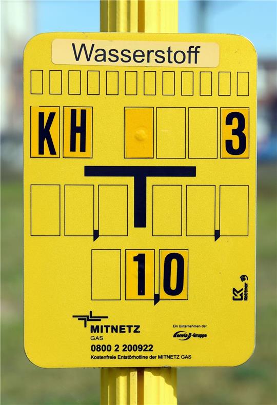 Hinweisschild in Sachsen-Anhalt.