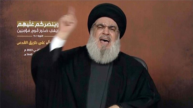 Hisbollah-Führer Hassan Nasrallah droht Israel mit Vergeltung. (Archivbild)