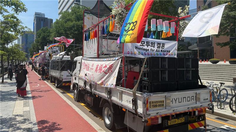 Zehntausende bei Pride in Seoul – Rechte bleiben umkämpft Höhepunkt des Pride ist ein Umzug durch das Stadtzentrum von Seoul.