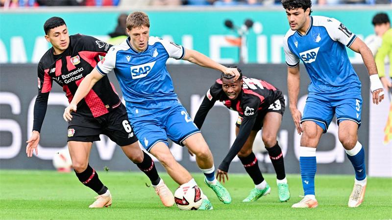 Hoffenheims Alexander Prass wurde am Ball unter Druck gesetzt.