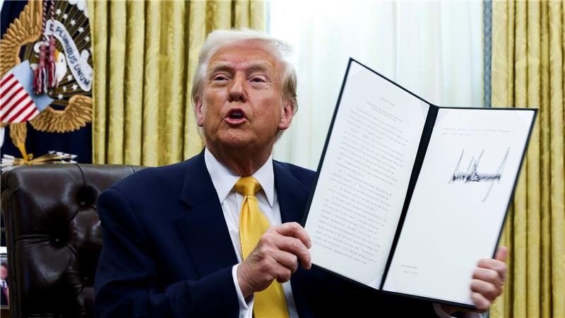 Auf Zölle folgen Gegenzölle: Beginnt jetzt der Handelskrieg? Hoffnungen auf ein Einlenken Trumps in letzter Minute haben sich nicht erfüllt. (Archivbild)