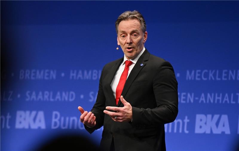 Holger Münch, Präsident des Bundeskriminalamtes (BKA), bei der BKA-Herbsttagung.