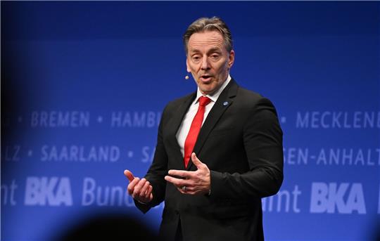 Holger Münch, Präsident des Bundeskriminalamtes (BKA), bei der BKA-Herbsttagung.