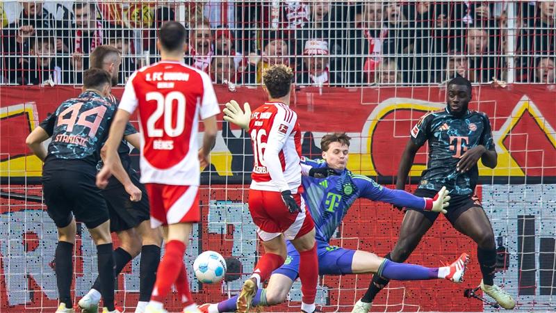 „Sehr ärgerlich“: Bayern lässt auch bei Union Punkte liegen Hollerbach versetzte die Union-Fans in Ekstase.