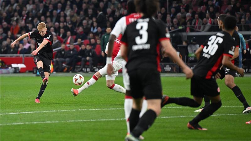Hugo Larsson traf mit einem platzierten Schuss zum 1:1.