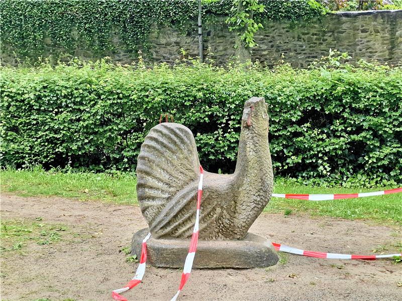 Die Hühner auf dem Goslarer Spielplatz sollen bleiben Huhn auf dem Spielplatz Thomasstraße
