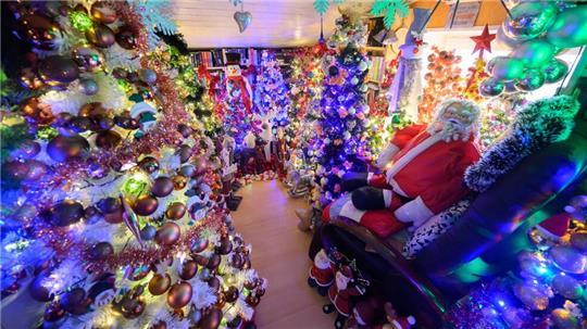 Hunderte Weihnachtsbäume finden in einem Haus in Niedersachsen Platz (Archivbild).