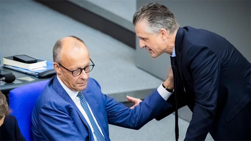 „Ich bin davon überzeugt, dass Friedrich Merz Bundeskanzler bleibt“, sagt Unionsfraktionschef Thorsten Frei. (Archivbild)