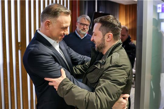 Ihr Verhältnis war schon besser: Andrzej Duda und Wolodymyr Selenskyj.