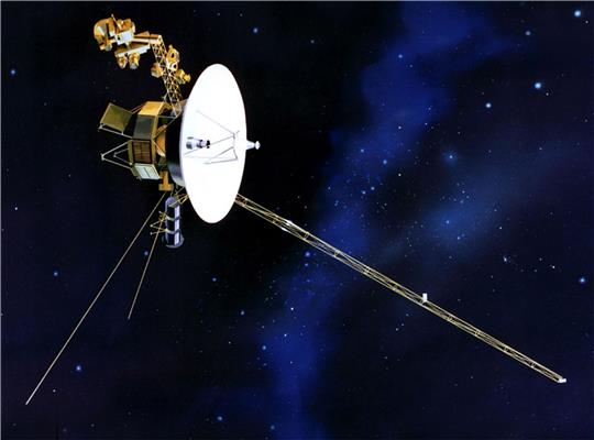 Illustration zur amerikanischen Raumsonde «Voyager 1».