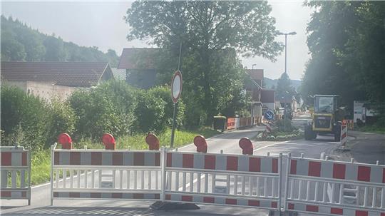 Im Bereich zwischen „Knokewiese“ und Waschanlage finden unter anderem Fräsarbeiten statt.