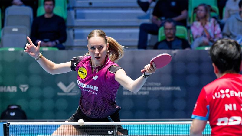 Im EM-Endspiel: Die deutsche Tischtennis-Meisterin Annett Kaufmann.