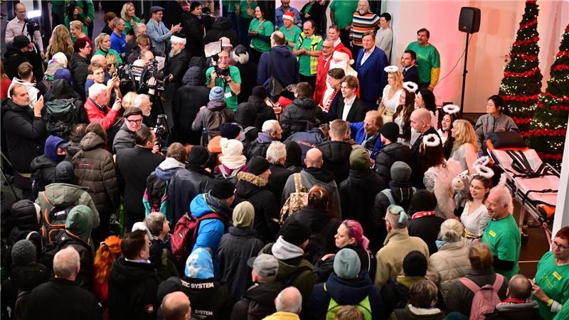 Im Estrel Hotel war der Andrang groß.