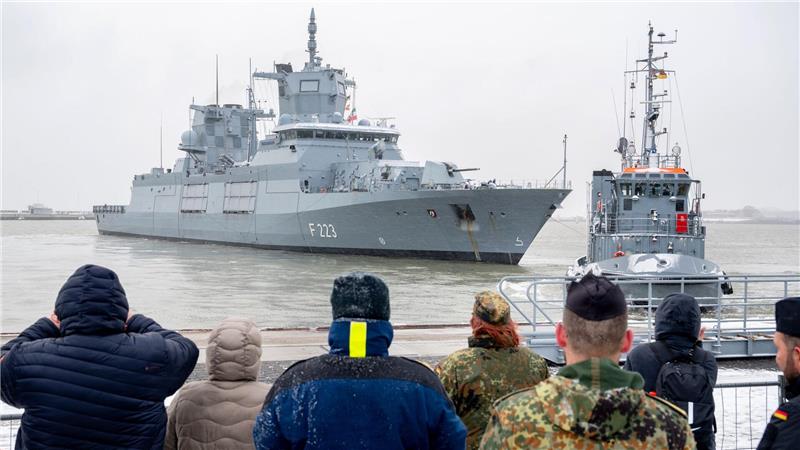 Im Februar lief die Fregatte Nordrhein-Westfalen von Wilhelmshaven zum Unifil-Einsatz aus.