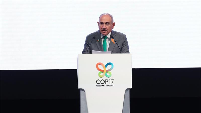 Im Fokus der UN-Konferenz zur biologischen Vielfalt steht eine Zwischenbilanz zum Stand der selbstgesteckten Ziele für den Schutz der Artenvielfalt. Der armenische Ministerpräsident Nikol Paschinjan hält bereits einige Tage vor Beginn der Konferenz eine Rede. 