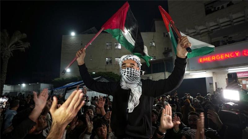 Katar verkündet Waffenruhe und Geisel-Deal im Gazastreifen Im Gazastreifen brach Jubel aus.