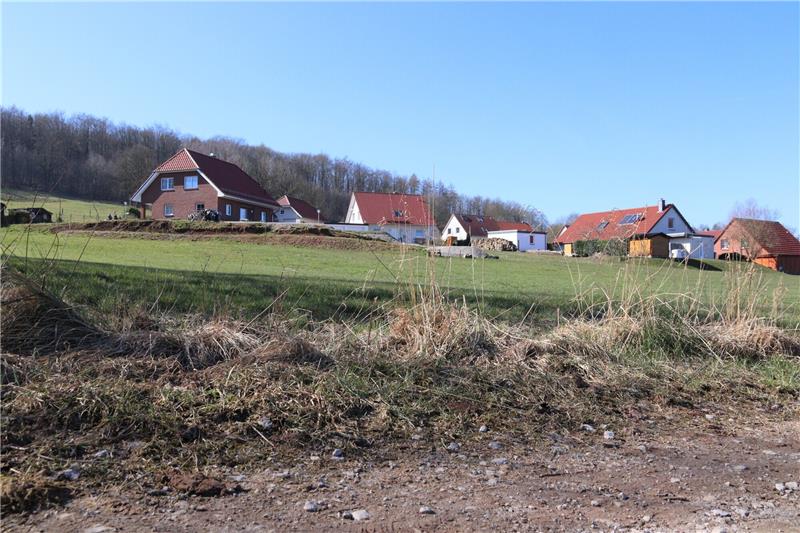 Mehr Bauland an der Hahäuser Streuerwiese? Im Gespräch ist eine Erweiterung des Neubaugebietes Streuerwiese am südwestlichen Rand der Ortschaft. Foto: Archiv