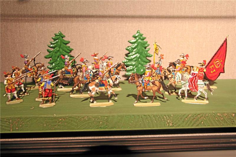 Im Heimatmuseum Lutter sind Szenen der Schlacht mit Zinnfiguren nachgestellt. Foto: Gereke