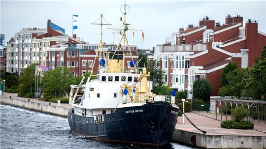 Im Innern des Museumsschiffs „Kapitän Meyer“ hat es gebrannt. (Archivbild)