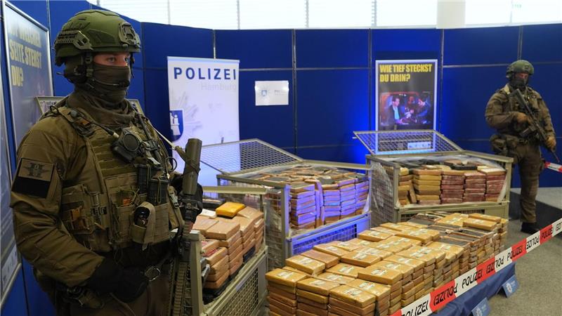 Weniger große Kokainfunde - Verlagerung nach Südwesteuropa? Im Jahr 2025 haben die Behörden in Deutschland bislang weniger Kokain abgefangen als in den Vorjahren. (Archivbild)