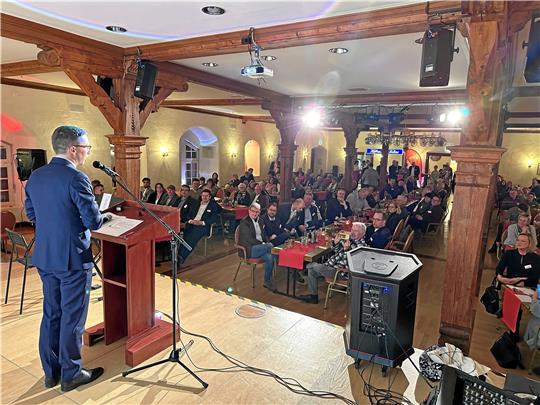 Im Januar 2023 spricht der niedersächsische Wissenschaftsminister Falko Mohrs im Schloss. Diesmal hat die Bad Harzburger SPD Grant Hendrik Tonne geladen. Foto: GZ-Archiv