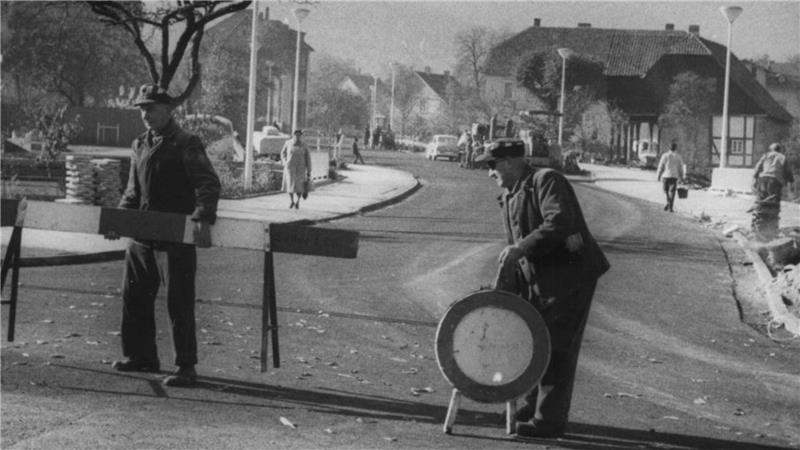 Eine neue Straße für Bad Harzburgs neues Rathaus Im Oktober 1966 erfolgt die Freigabe der Forstwiese.