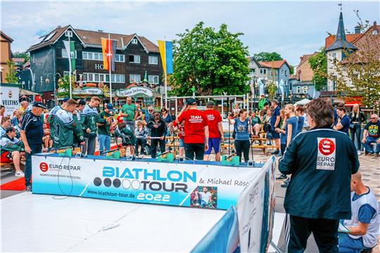 Im Vorjahr gewinnt das Team der Harzer Falken den Teamwettbewerb bei der Biathlon-Stadtmeisterschaft. Archivfoto: Brabanski