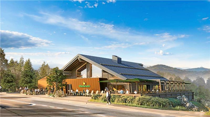 Wienerwald-Ära geht auf Torfhaus weiter Im Wienerwald auf Torfhaus sollen bald schon Kunden mit Blick auf den Brocken essen können. Grafik: GZ-Archiv