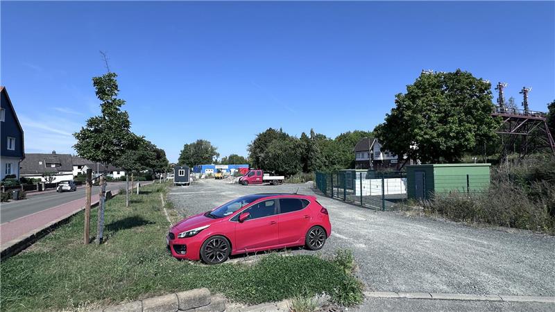 Im hinteren Bereich des Parkplatzes soll eine Löschwasserzisterne gebaut werden.