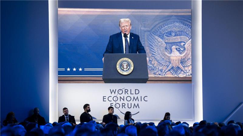 Im vergangenen Jahr hatte sich Trump zuschalten lassen. (Archivbild)