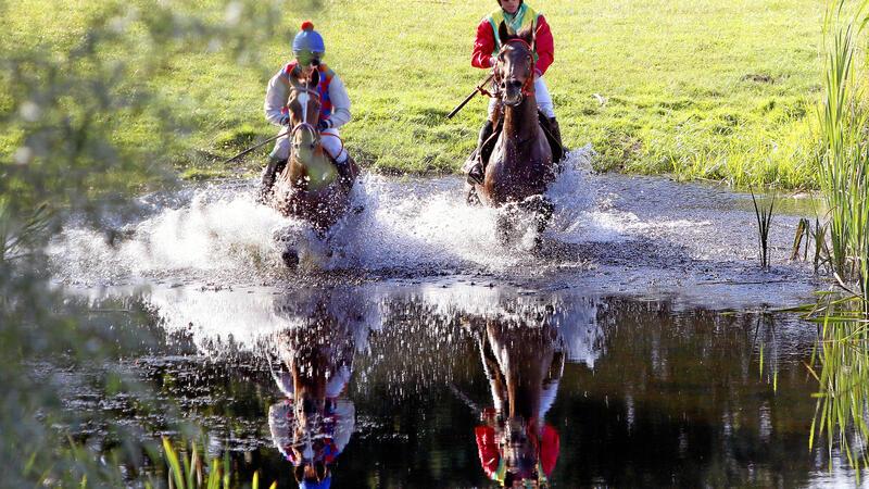 Finale in Bad Harzburg: Sonntag lockt mit Seejagdrennen Im vergangenen Jahr kann Guiri das Seejagdrennen für sich entscheiden.