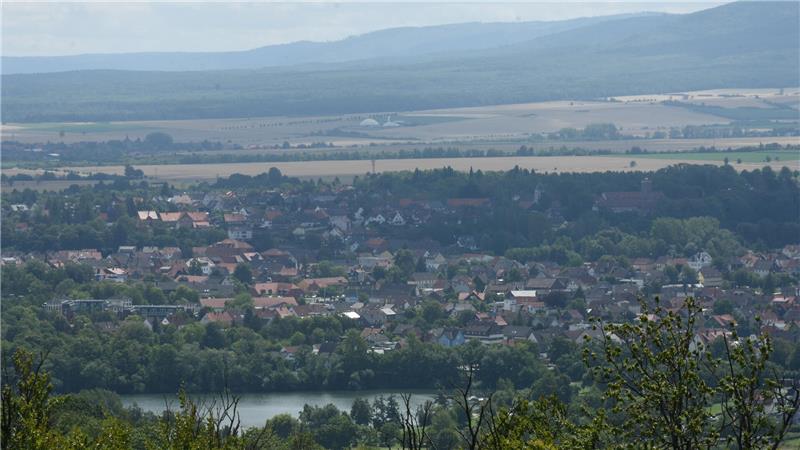 Immer wieder schön, der Ausblick vom Harlyturm auf Vienenburg und den Vienenburger See.
