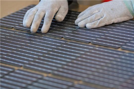In China werden viele Solarmodule produziert.