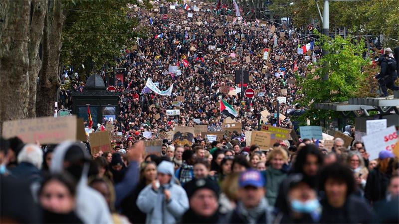 In Frankreich wurden ähnliche Proteste von großen Massen abgehalten. (Archivbild)
