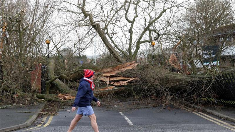„Historisch“: Sturm Éowyn wütet in Irland und Großbritannien In Irland und Teilen Großbritanniens stand das öffentliche Leben zeitweise still.