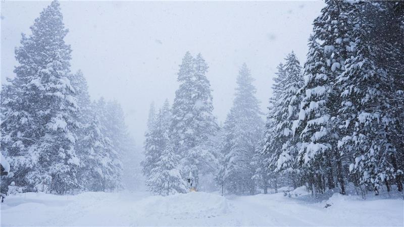 In Kalifornien ist viel Schnee gefallen.