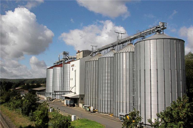 In Lutter stehen sieben Silos, in denen das Unternehmen Wilhelm Fromme Landhandel GmbH Getreide lagert.  Archivfoto: GZ