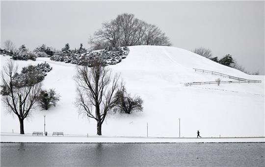 In München liegt Schnee.