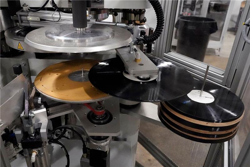 In Nashville werden Vinyl-Schallplatten hergestellt.