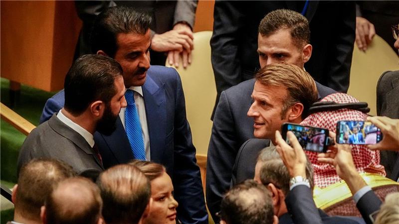 In New York im Mittelpunkt: Frankreichs Präsident Macron