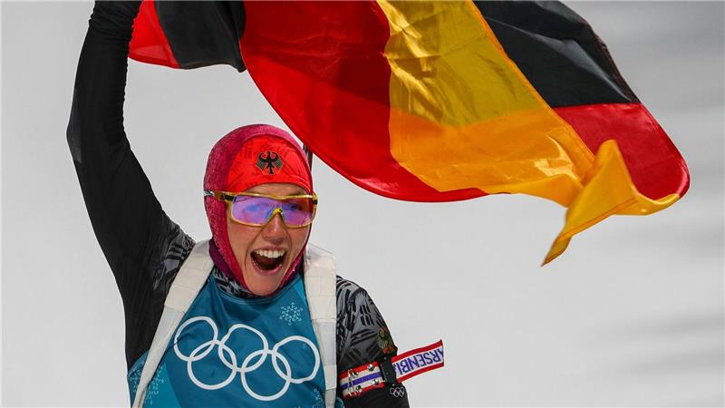 In Pyeongchang krönte sich Laura Dahlmeier 2018 zur zweimaligen Olympiasiegerin.