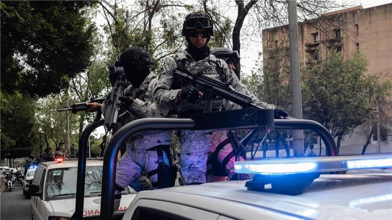 In Teilen von Mexiko-Stadt war eine massive Präsenz der Sicherheitskräfte zu beobachten. 