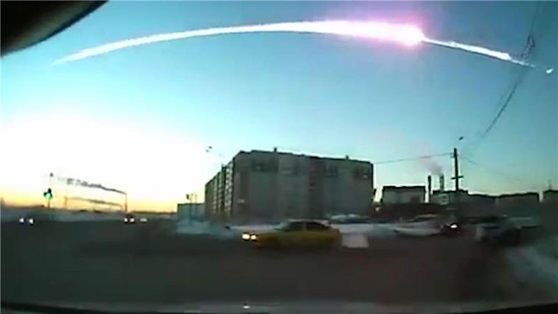 Asteroiden sind latente Gefahr - Einschlag auf dem Mond? In Tscheljabinsk wurden 2013 rund 1.500 Menschen durch die Auswirkungen eines Himmelskörpers verletzt. (Archivbild)