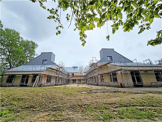 In das neue Kinder- und Jugendhaus der Lebenshilfe Goslar hinter dem Freizeitzentrum sollen 24 Kinder und Jugendliche einziehen. Foto: Potthast