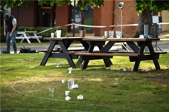 In dem Biergarten der Kleinstadt Daylesford haben fünf Menschen ihr Leben verloren.