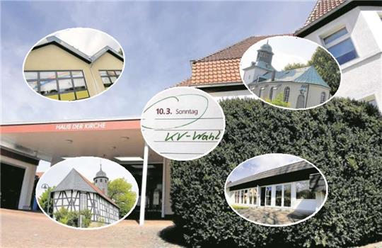 Kirchenvorstandswahl: Das sind die Bad Harzburger Wahllokale In den fünf evangelischen Gemeindehäusern Bad Harzburgs können am 10. März die neuen Kirchenvorstände gewählt werden. Möglich ist dies aber auch im Vorfeld, online oder per Briefwahl. Collage: Exner/Fotos: GZ-Archiv