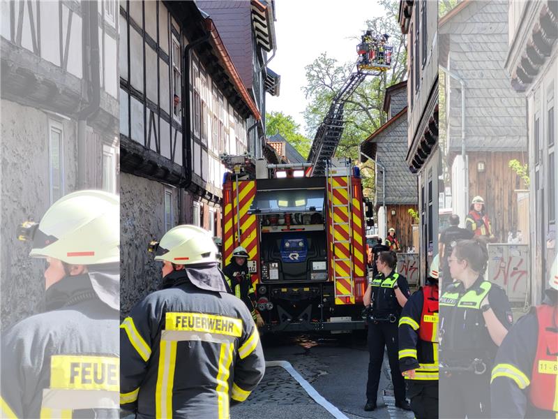 In der Goslarer Altstadt kam es zu einem Feuerwehreinsatz. Foto: Roß