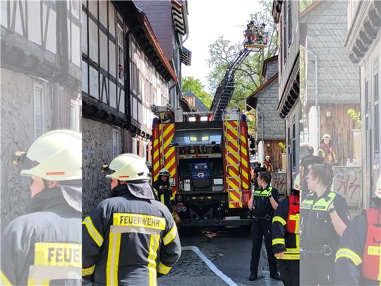 In der Goslarer Altstadt kam es zu einem Feuerwehreinsatz. Foto: Roß